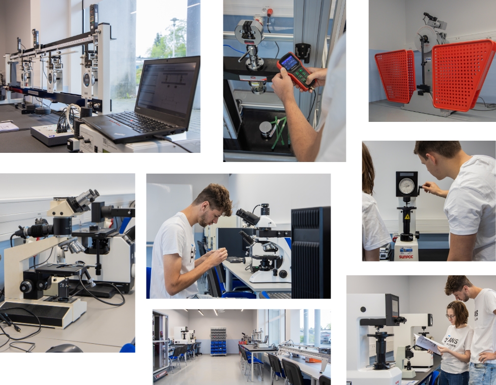 Laboratorium wytrzymałości materiał&oacute;w.
