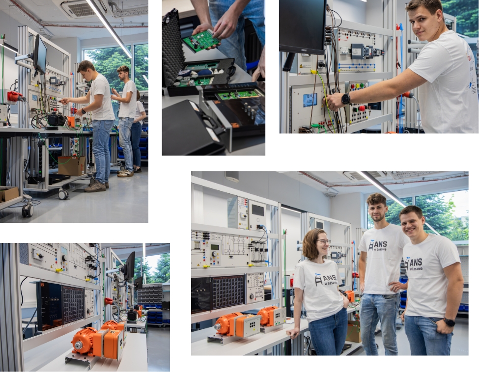 Laboratorium urządzeń elektrycznych.