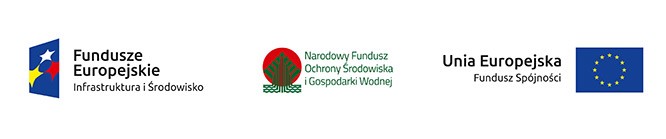 Logo Funduszy Europejskich, Narodowego Funduszu Ochrony Środowiska i Gospodarki Wodnej, Unii Europejskiej.