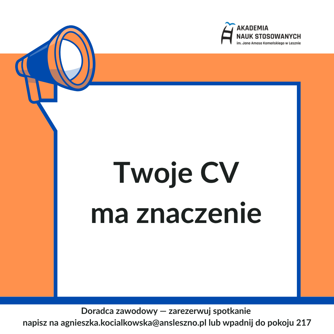 Temat konsultacji: Twoje CV ma znaczenie
