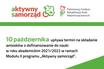 Dofinansowanie do nauki w roku akademickim 2021/2022 