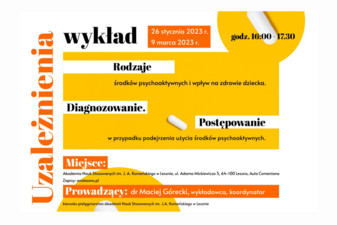  WYKŁAD OTWARTY w temacie uzależnień