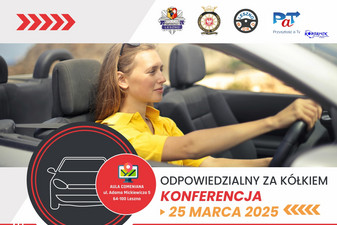 Tekst: Odpowiedzialny za kółkiem, konferencja, 25 marca 2025.