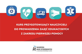 Kurs przygotowujący nauczycieli do prowadzenia zajęć edukacyjnych z zakresu pierwszej pomocy