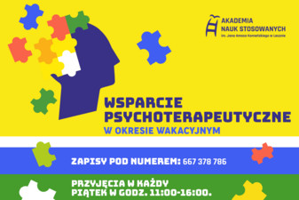 Wsparcie psychoterapeutyczne dla studentów ANS w Lesznie w okresie wakacyjnym